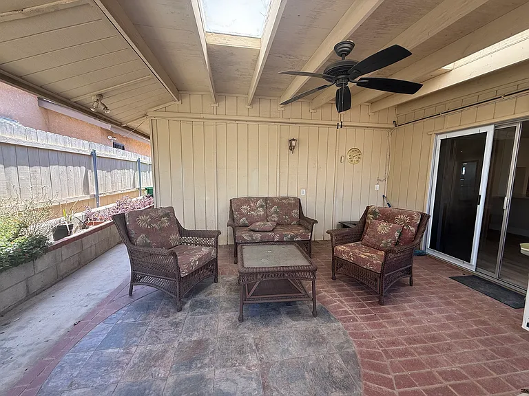 Covered patio
