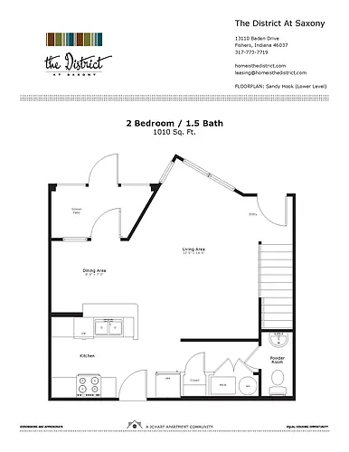 Floor plan Sandy Hook / 2.1.5