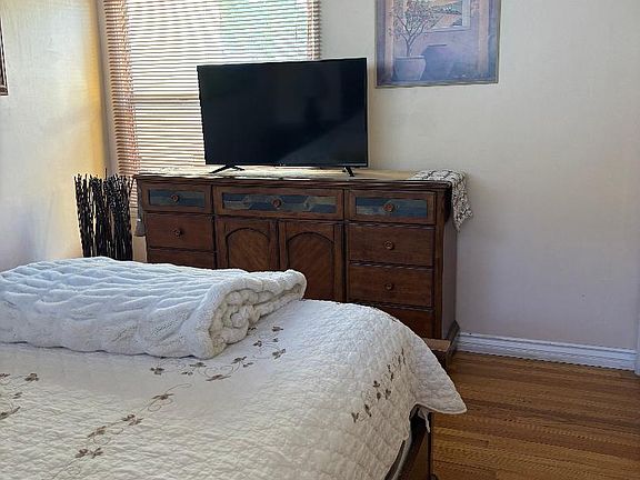 Dresser with television