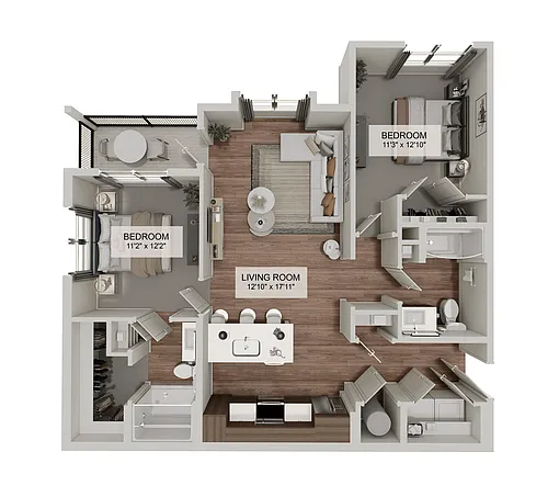 Floor plan The Willow Vista (B1E)