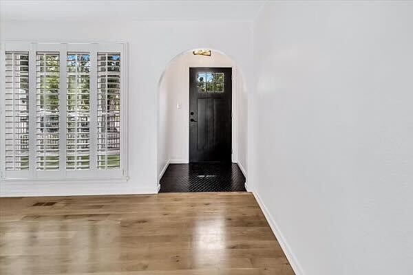 Entryway and living room