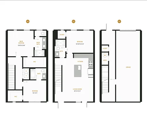 Floor plan Townhome - E