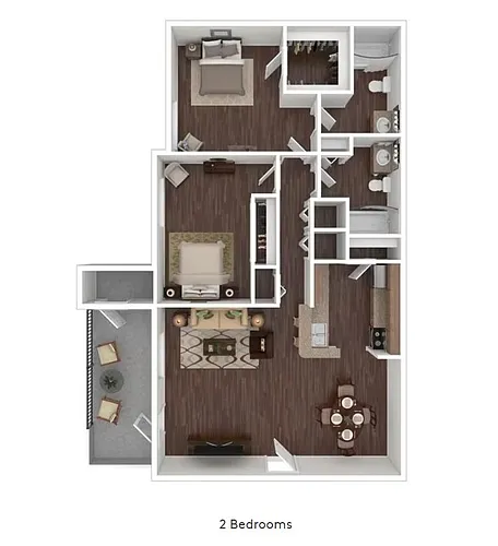 Floor plan 2 Bedroom