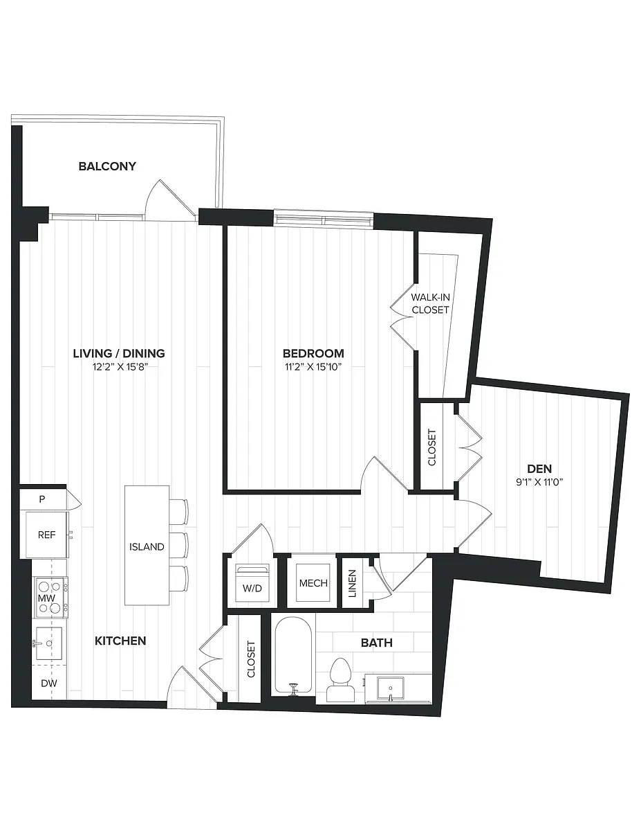 Floor plan 01BRD-04 Den