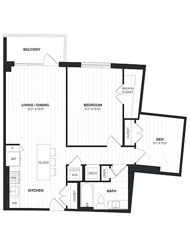 Floor plan 01BRD-04 Den