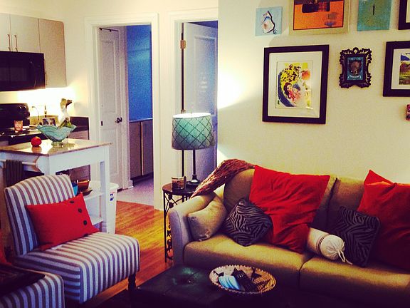 Living Room/Kitchen Area - will sell the kitchen island in t