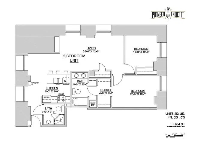 Floor plan 2BR/1.75 BA