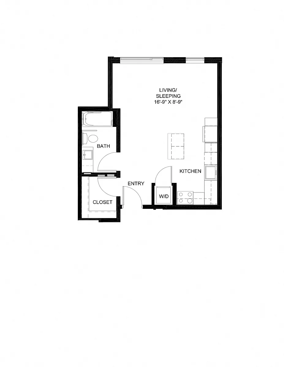 Floor plan Studio A6