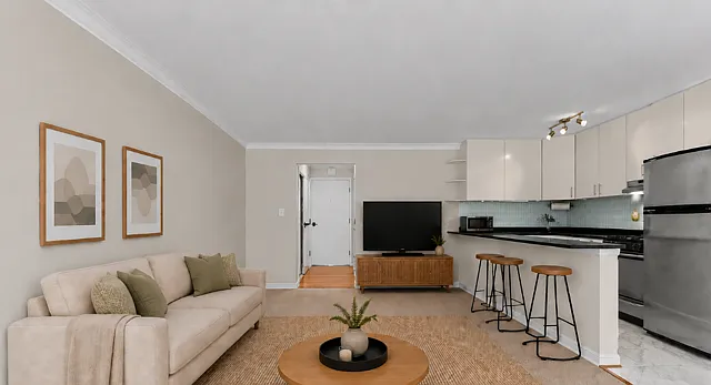 AI Staged Living Room