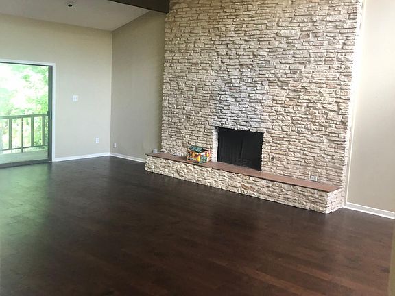 Large living room with fireplace
