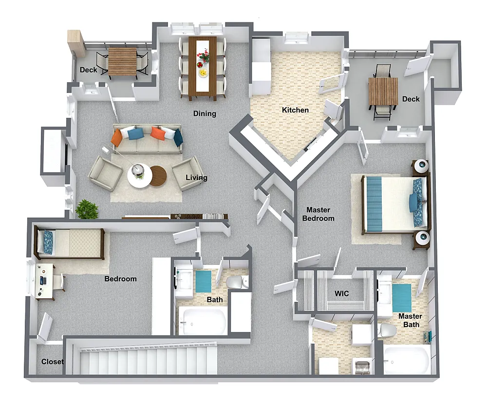 Floor plan B2U