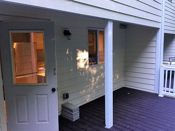 Large Private Back Deck, New Trek Wood