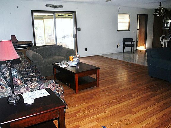 Breakfast area and kitchen flow right into the living room...what a great house for entertaining!