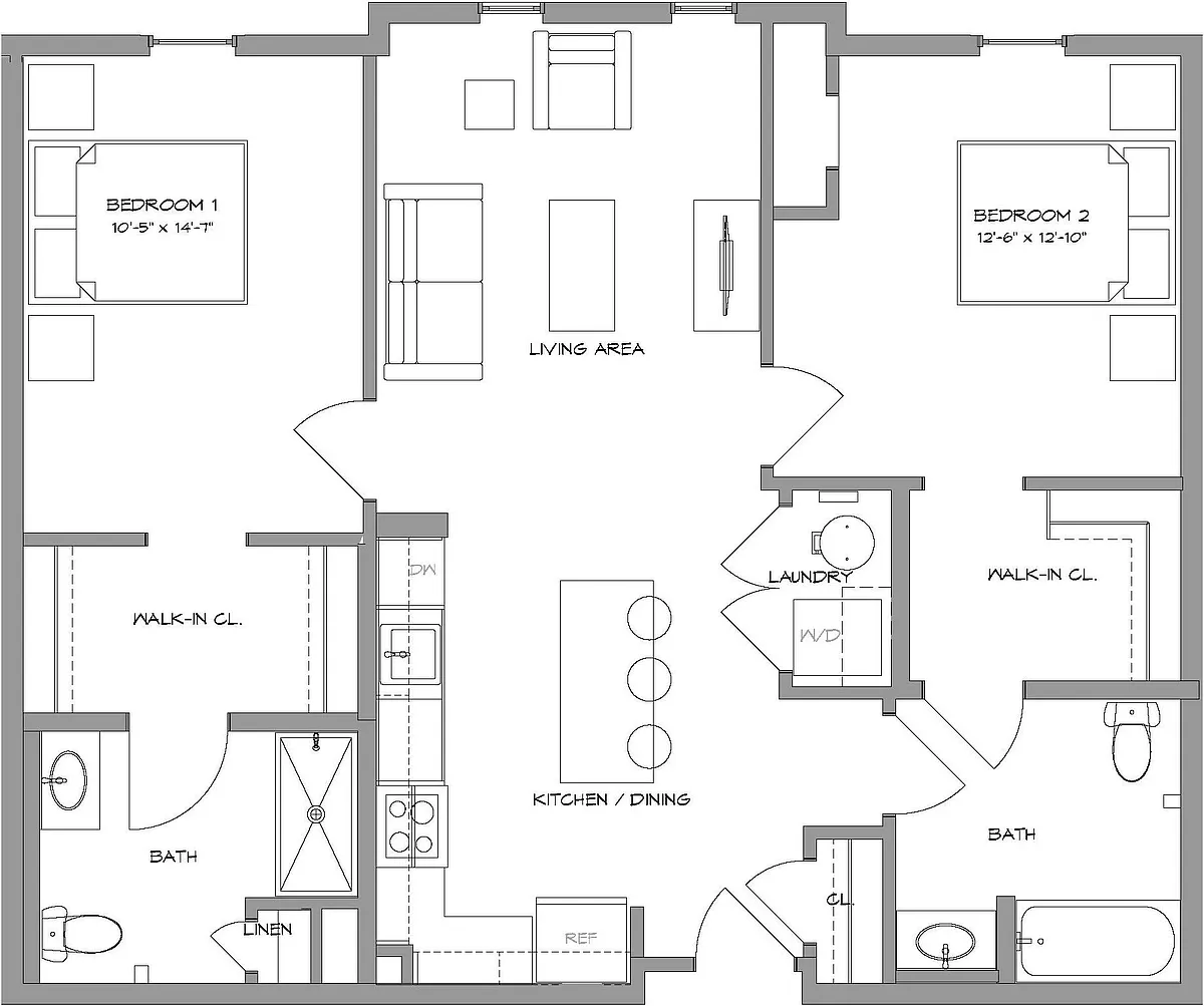 Floor plan 2BR6