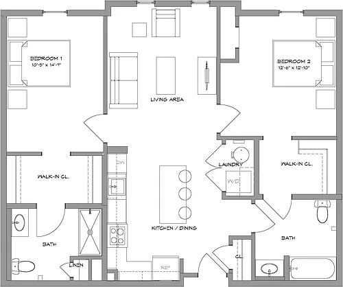 Floor plan 2BR6
