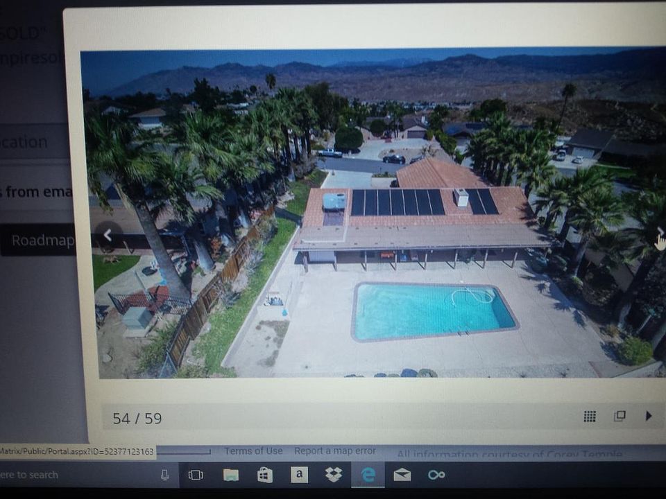 Drone photo of backyard