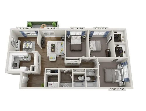 Floor plan 3x2L