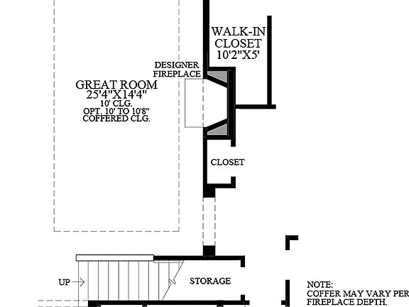 Optional Additional Gas Designer Fireplace