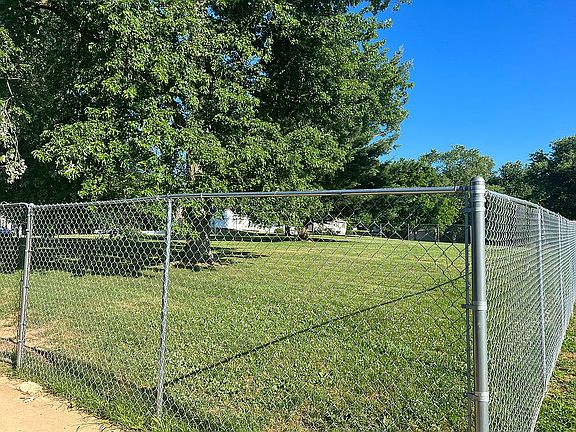 Fenced in back yard