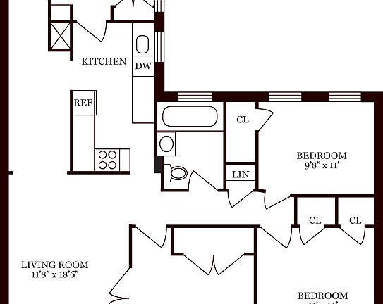 2nd image of 250 W 104th St APT 82