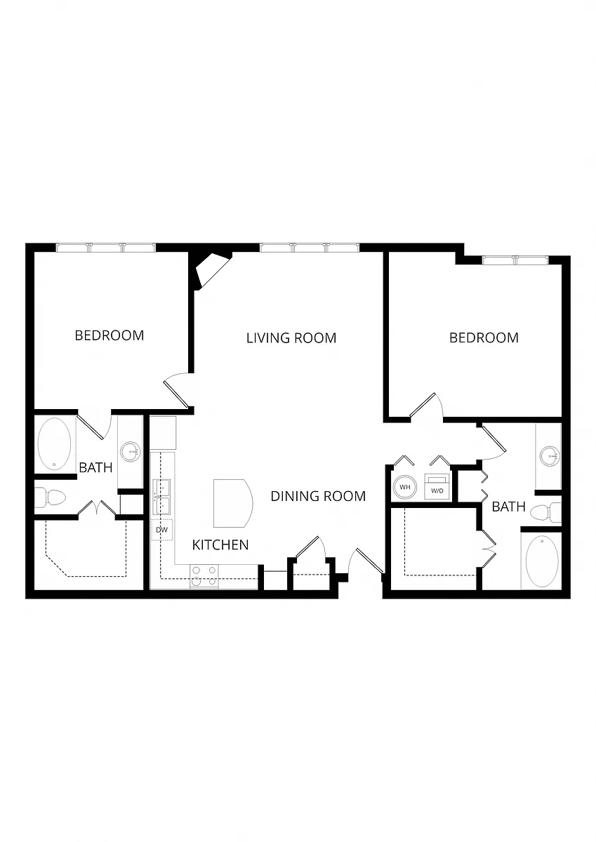 Floor plan Flats - B4