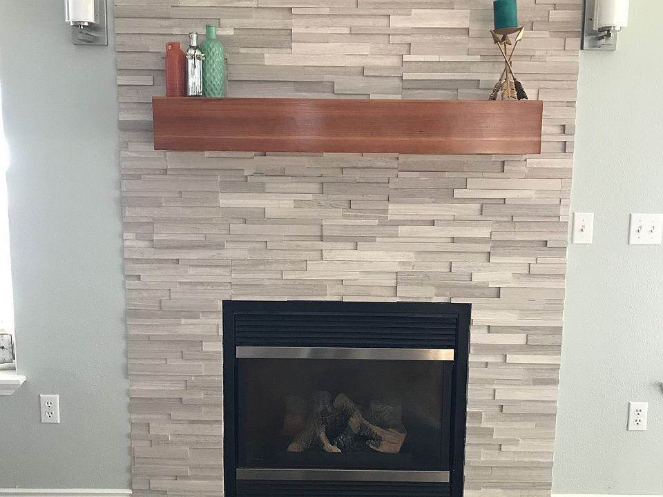 Updated gas fireplace
