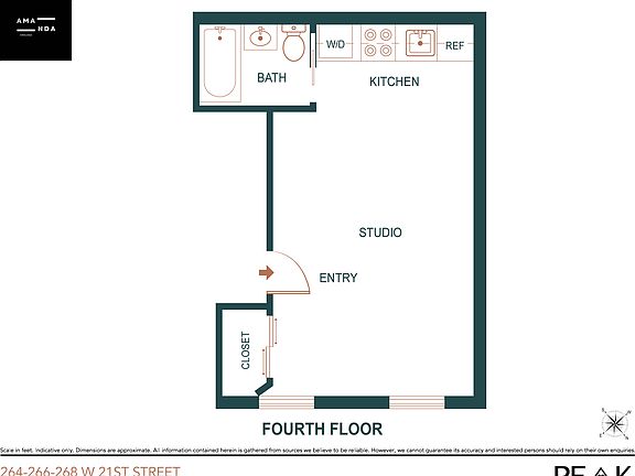 2nd image of 266 W 21st St APT 2W