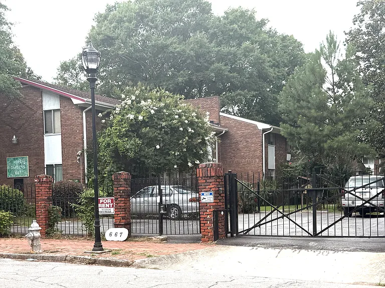 Entrance to property