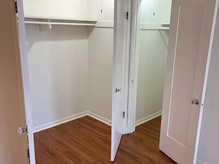 3 closets in main room