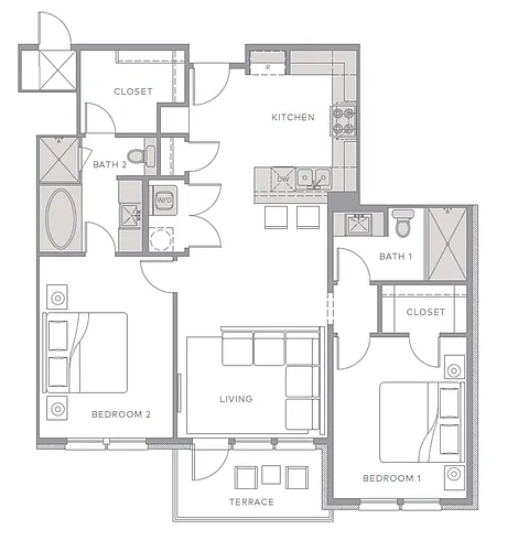 Floor plan B22