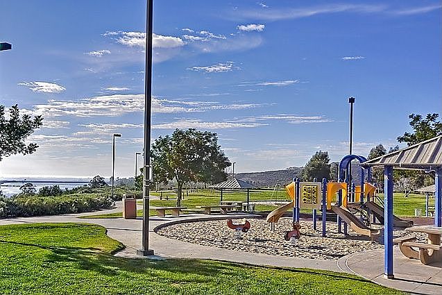 Lakeview Park overlooks Miramar Lake