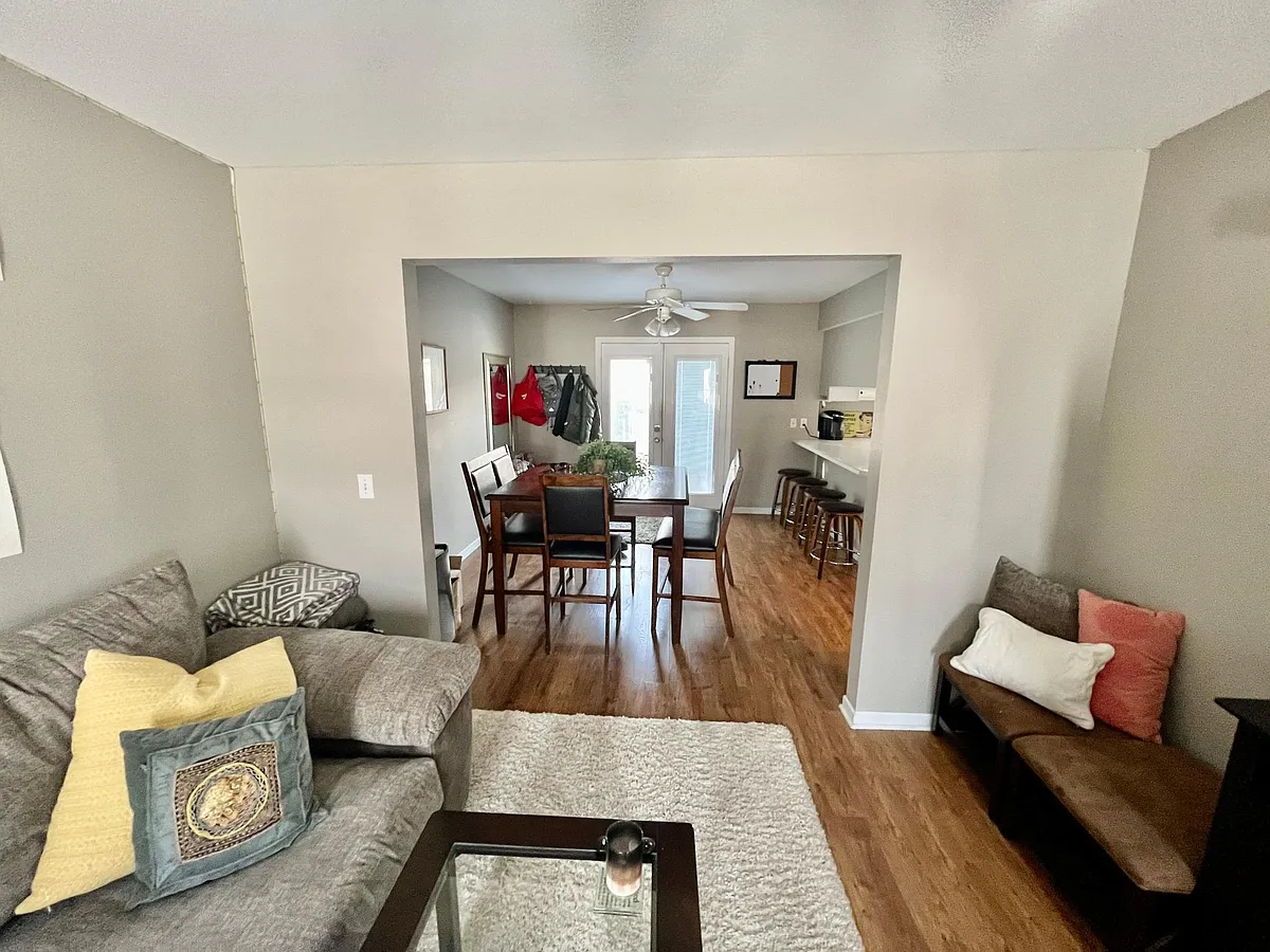 Bright and open, new flooring and paint throughout. Clean and cute as can be. - 2416 Eaton Ave