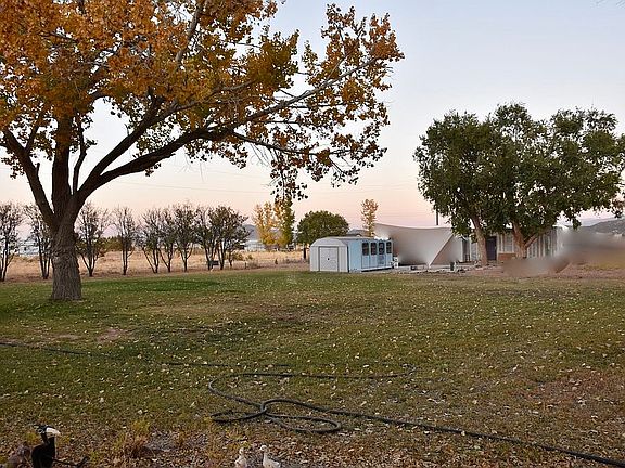 Large yard with shed