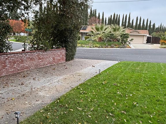 View from the gate of dedicated parking