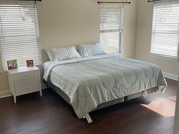 Master bedroom with walk-in closet