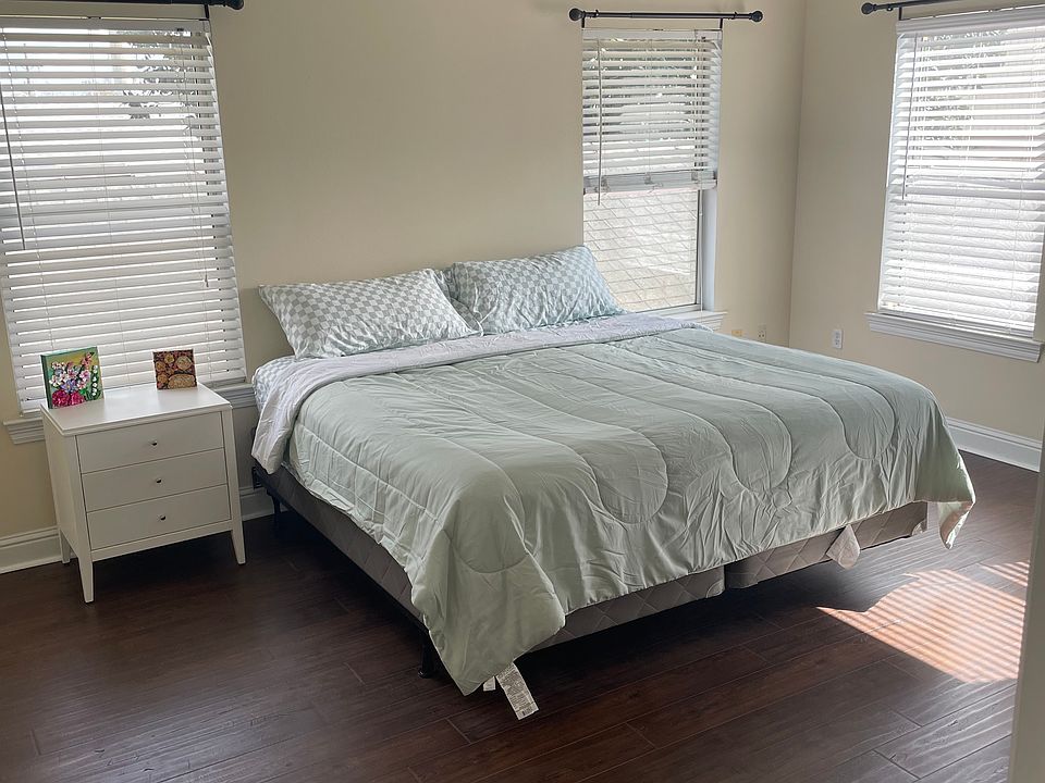 Master bedroom with walk-in closet