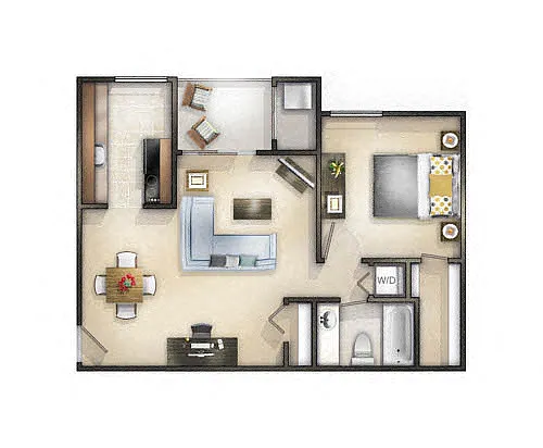 Floor plan 1 Bedroom