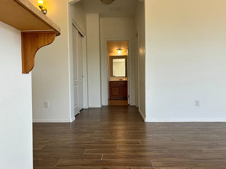 Corridor to downstair room and bathroom