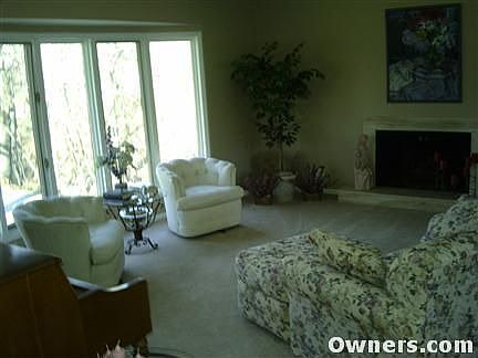 Formal living room with fireplace