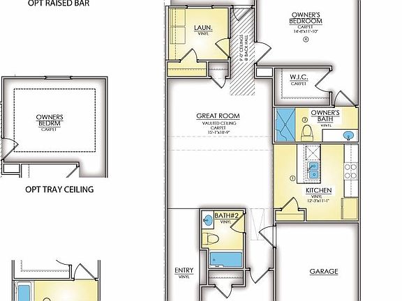 Main Level 2 Bedroom Options