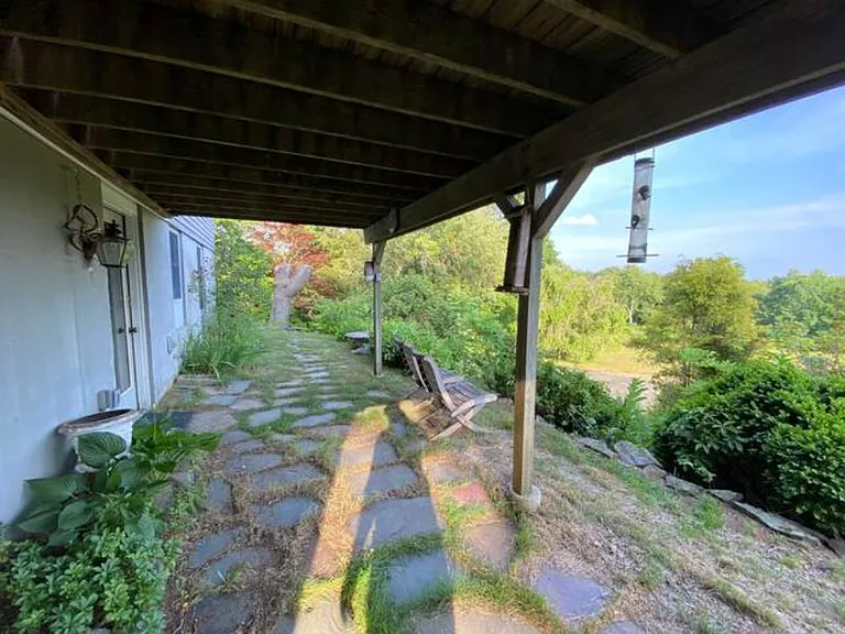 Rear slate walkway