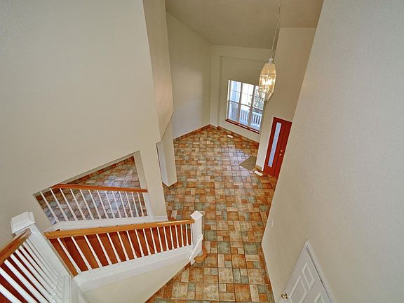 View from top of stairs