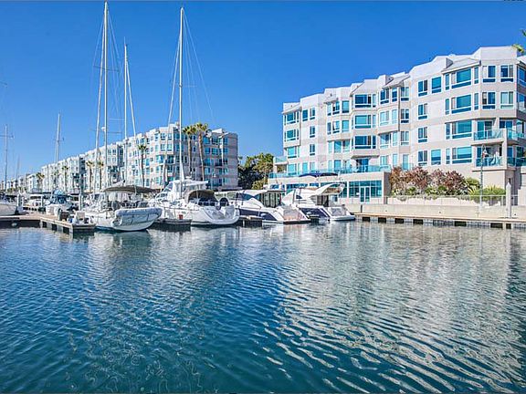 View of Esprit Apartment Homes from the docks