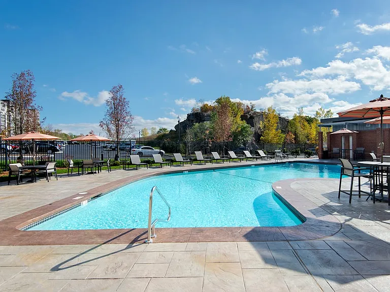 Swimming pool with sundeck