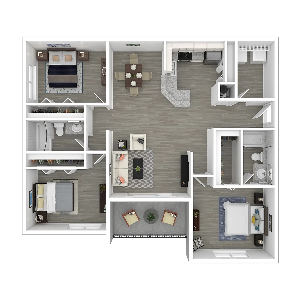 Floor plan Wax Myrtle - West