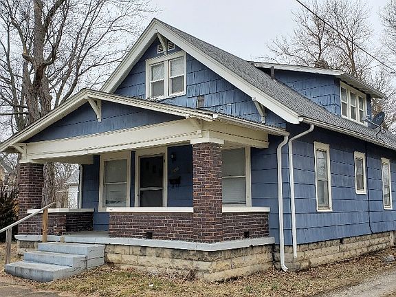 Side view of the home