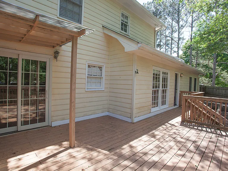 Backside view of Deck