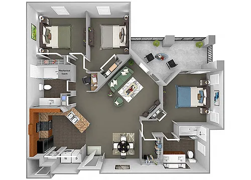 Floor plan C1 (Evelyn)