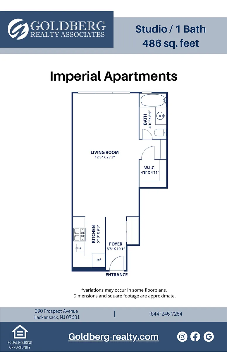 Floor plan Studio