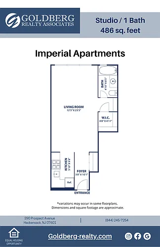 Floor plan Studio
